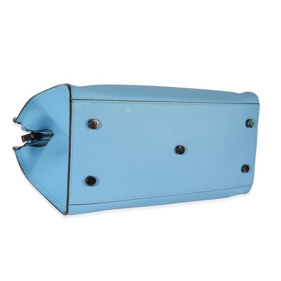 Saint Laurent Blue Leather Downtown Cabas Tote - Picture 6 of 8